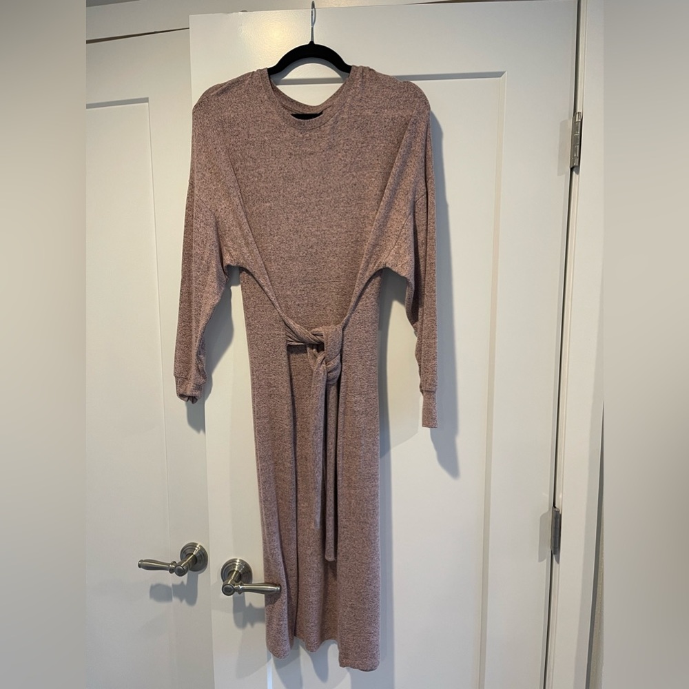 Topshop heather pink sweater dress